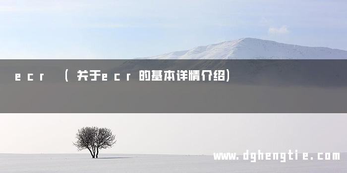ecr (关于ecr的基本详情介绍)
